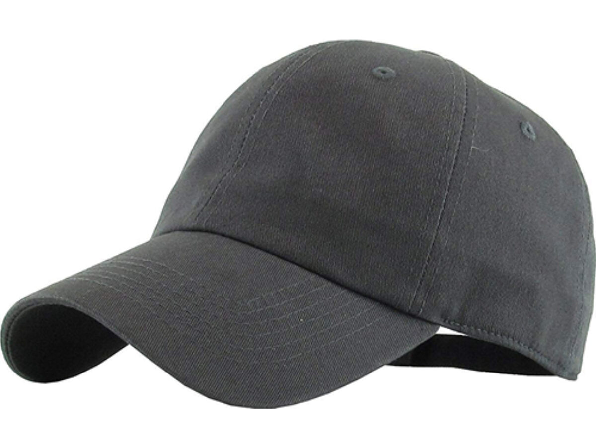 unisex Folding Blank Baseball Caps Dark Grey